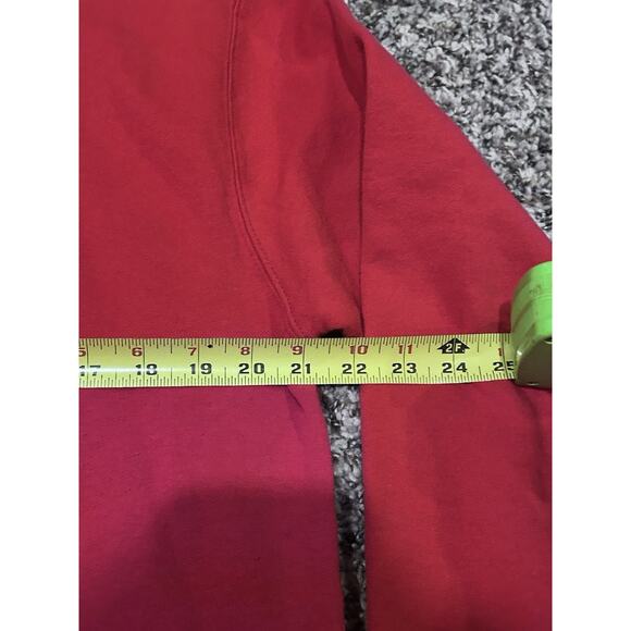 VINTAGE L Sweatshirt Red Bedazzled Christmas Trees SUNBURST Long Sleeve Grandma - Picture 3 of 7